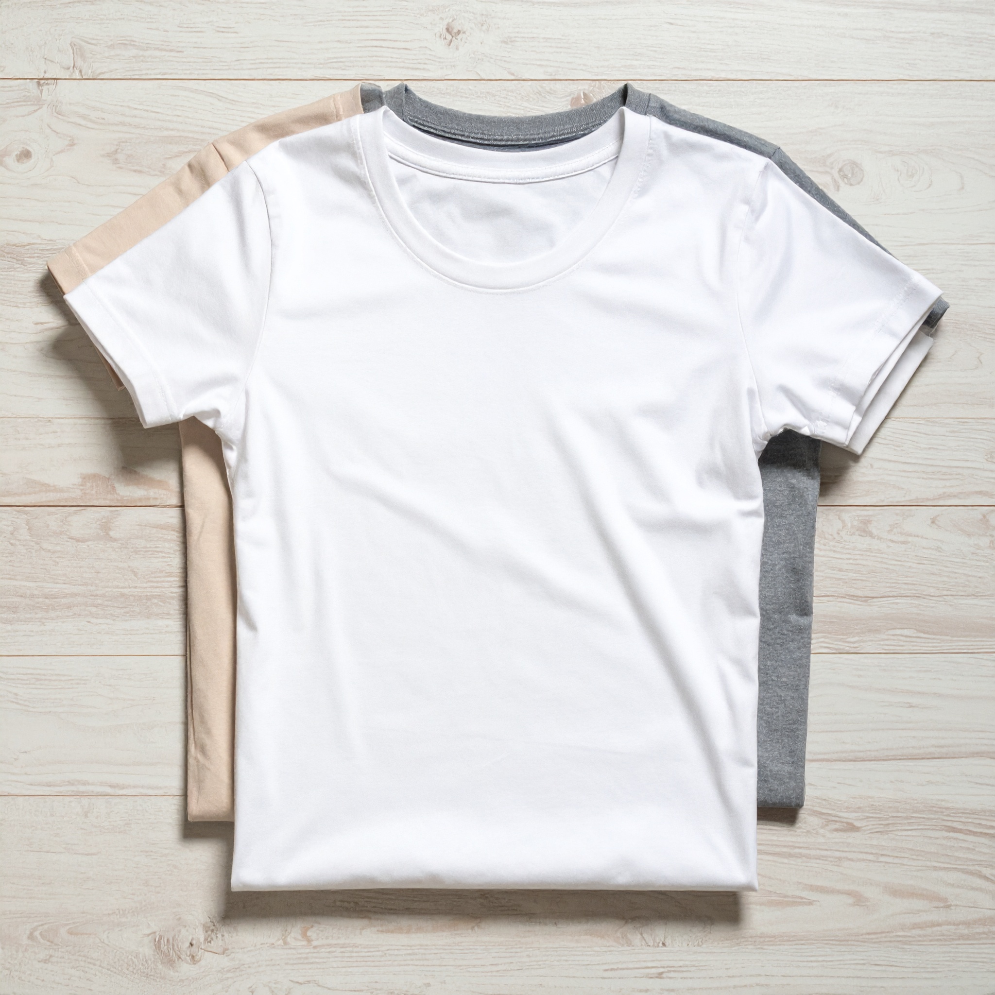 Plain organic cotton unisex t-shirt